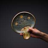 KASHIWA Seto Ware - Plate - Mushroom Large / 瀬戸焼 かしわ窯