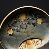 KASHIWA Seto Ware - Plate - Mushroom Large / 瀬戸焼 かしわ窯