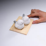 Seto Ware Lucky Ornament - Long-tailed Tit Bird / 瀬戸陶芸社 縁起玩具
