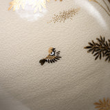 CHINJUKAN Kiln White Satsuma Ware Bellflower Vase - Genuine Gold Bamboo / 薩摩焼 沈壽官窯
