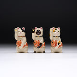 CHINJUKAN Kiln Mini Beckoning Cat – Red Sea Bream - 3 Options / 薩摩焼 沈壽官窯