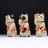 CHINJUKAN Kiln Mini Beckoning Cat – Red Sea Bream - 3 Options / 薩摩焼 沈壽官窯