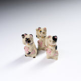 CHINJUKAN Kiln Mini Beckoning Cat – Pink Sea Bream - 3 Options / 薩摩焼 沈壽官窯