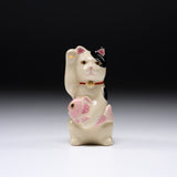 CHINJUKAN Kiln Mini Beckoning Cat – Pink Sea Bream - 3 Options / 薩摩焼 沈壽官窯