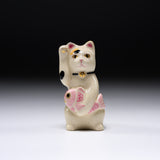 CHINJUKAN Kiln Mini Beckoning Cat – Pink Sea Bream - 3 Options / 薩摩焼 沈壽官窯