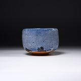 Shozan Kiln Matcha Bowl with Wooden Box - Blue Shino /  荘山窯 青志野 抹茶碗