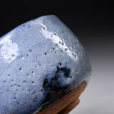 Shozan Kiln Matcha Bowl with Wooden Box - Blue Shino /  荘山窯 青志野 抹茶碗
