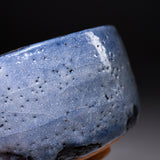 Shozan Kiln Matcha Bowl with Wooden Box - Blue Shino /  荘山窯 青志野 抹茶碗