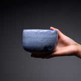 Shozan Kiln Matcha Bowl with Wooden Box - Blue Shino /  荘山窯 青志野 抹茶碗