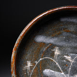 Shozan Kiln Plate - Nezumi Shino - 19 cm / 荘山窯 鼠志野 桃山分 ７寸皿