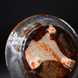 Shozan Kiln Plate - Nezumi Shino - 14 cm / 荘山窯 鼠志野桃山分 取り皿