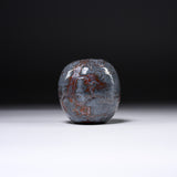 Shozan Kiln Palm-sized Vase - Nezumi Shino / 荘山窯 鼠志野 丸小壷