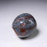 Shozan Kiln Palm-sized Vase - Nezumi Shino / 荘山窯 鼠志野 丸小壷