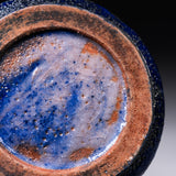 Shozan Kiln Vase with Wooden Box - Blue Shino / 荘山窯 青志野 花器