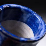 Shozan Kiln Vase with Wooden Box - Blue Shino / 荘山窯 青志野 花器