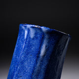 Shozan Kiln Vase with Wooden Box - Blue Shino / 荘山窯 青志野 花器