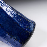 Shozan Kiln Vase with Wooden Box - Blue Shino / 荘山窯 青志野 花器