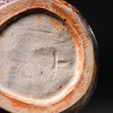 Shozan Kiln Vase with Wooden Box - Nezumi Shino Large / 荘山窯 鼠志野 花器