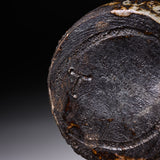 Shozan Kiln Vase with Wooden Box - Grey Shino / 荘山窯 灰志野 花器