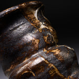 Shozan Kiln Vase with Wooden Box - Grey Shino / 荘山窯 灰志野 花器