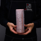 Shozan Kiln Vase with Wooden Box - Pink Shino / 荘山窯 紅志野 花器