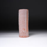 Shozan Kiln Vase with Wooden Box - Pink Shino / 荘山窯 紅志野 花器