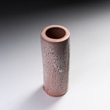 Shozan Kiln Vase with Wooden Box - Pink Shino / 荘山窯 紅志野 花器