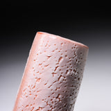 Shozan Kiln Vase with Wooden Box - Pink Shino / 荘山窯 紅志野 花器