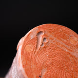 Shozan Kiln Vase with Wooden Box - Pink Shino / 荘山窯 紅志野 花器
