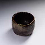 Shozan Kiln Matcha Bowl with Wooden Box - Brown Shino / 荘山窯 茶志野 抹茶碗