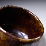 Shozan Kiln Matcha Bowl with Wooden Box - Brown Shino / 荘山窯 茶志野 抹茶碗