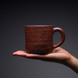 Shozan Kiln Mug Cup with Wooden Gift Box - Red Shino / 荘山窯 赤志野 マグカップ