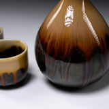 Mino ware Brown Glaze Sake Set  / 美濃焼き 酒器揃え