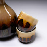 Mino ware Brown Glaze Sake Set  / 美濃焼き 酒器揃え