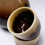 Mino ware Brown Glaze Sake Set  / 美濃焼き 酒器揃え