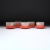 Sakura Bloom Yunomi & Saucer Set - Set of 5 / 桜カップ＆ソーサーセット