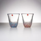 SAKURA Pair Water Glass Set / 津軽びいどろ ペアグラス