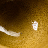 Sanpouen Kiln Handmade Crazing Glaze Spouted Matcha Bowl - Yellow Seto / 片口碗 黄瀬戸