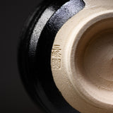 Sanpouen Kiln Handmade Matcha Bowl - Black Oribe Fuji / 黒織部富士 抹茶碗