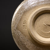 Sanpouen Kiln Handmade Matcha Bowl with Crazing Glaze - Hanging Persimmons / 抹茶碗 つるし柿文