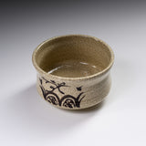 Sanpouen Kiln Handmade Matcha Bowl with Crazing Glaze - Grey Shino / 灰志野 抹茶碗