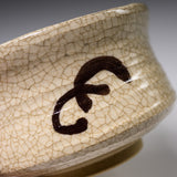 Sanpouen Kiln Handmade Matcha Bowl with Crazing Glaze - Grey Shino / 灰志野 抹茶碗