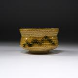 Sanpouen Kiln Handmade Matcha Bowl with Crazing Glaze - Yellow Seto / 黄瀬戸 抹茶碗
