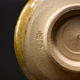 Sanpouen Kiln Handmade Matcha Bowl with Crazing Glaze - Yellow Seto / 黄瀬戸 抹茶碗