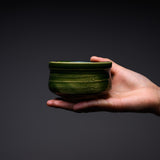 Sanpouen Kiln Handmade Small Matcha Bowl - Oribe / 旅抹茶碗 織部
