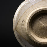 Sanpouen Kiln Handmade Crazing Glaze Small Matcha Bowl - White / 旅抹茶碗 白