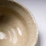 Sanpouen Kiln Handmade Crazing Glaze Small Matcha Bowl - White / 旅抹茶碗 白