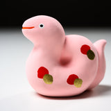 Seto ware Handheld Lucky Ornament - Lucky Snake of Prosperity - 3 Colour Options / 縁起玩具