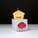 Seto ware Lucky Ornament - Lucky Snake Bell with Ema Charm / 縁起玩具 絵馬鈴