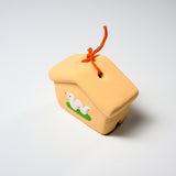 Seto ware Lucky Ornament - Lucky Snake Bell with Ema Charm / 縁起玩具 絵馬鈴